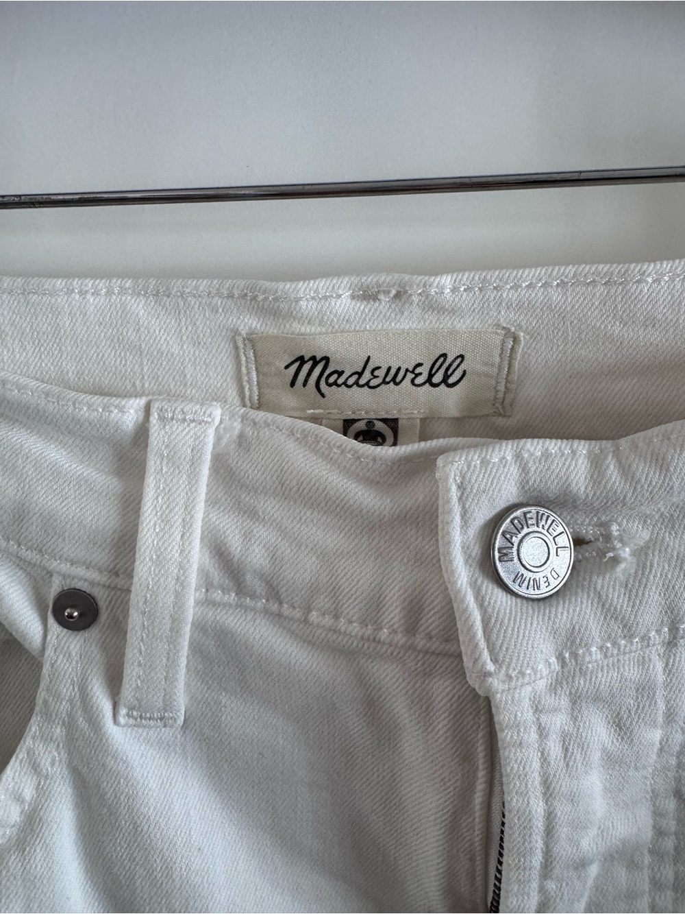 Madewell White perfect vintage Wide-Leg Crop Jean denim Pants size 29 - Picture 10 of 16